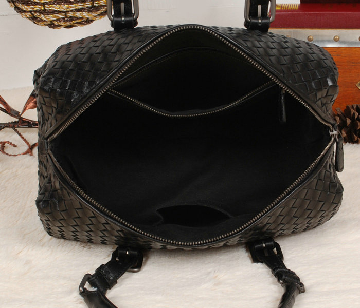Bottega Veneta krim intrecciato calf bag 9646 black - Click Image to Close